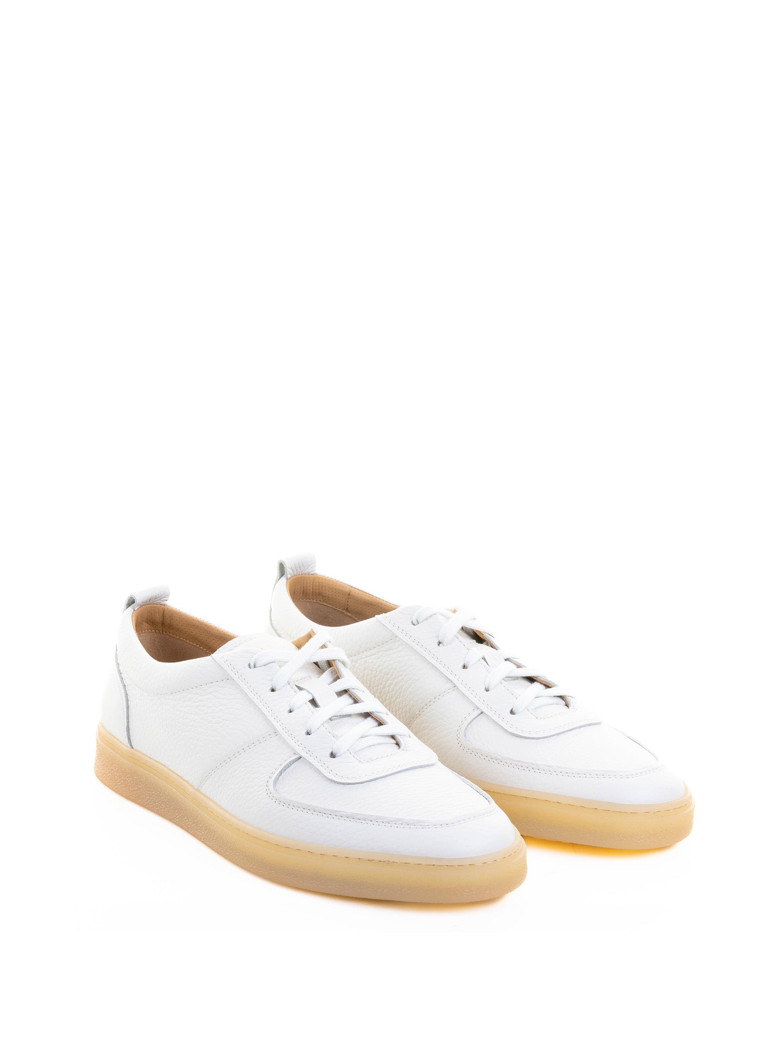 HENDERSON Leather Sneakers with Contrasting Sole for Men