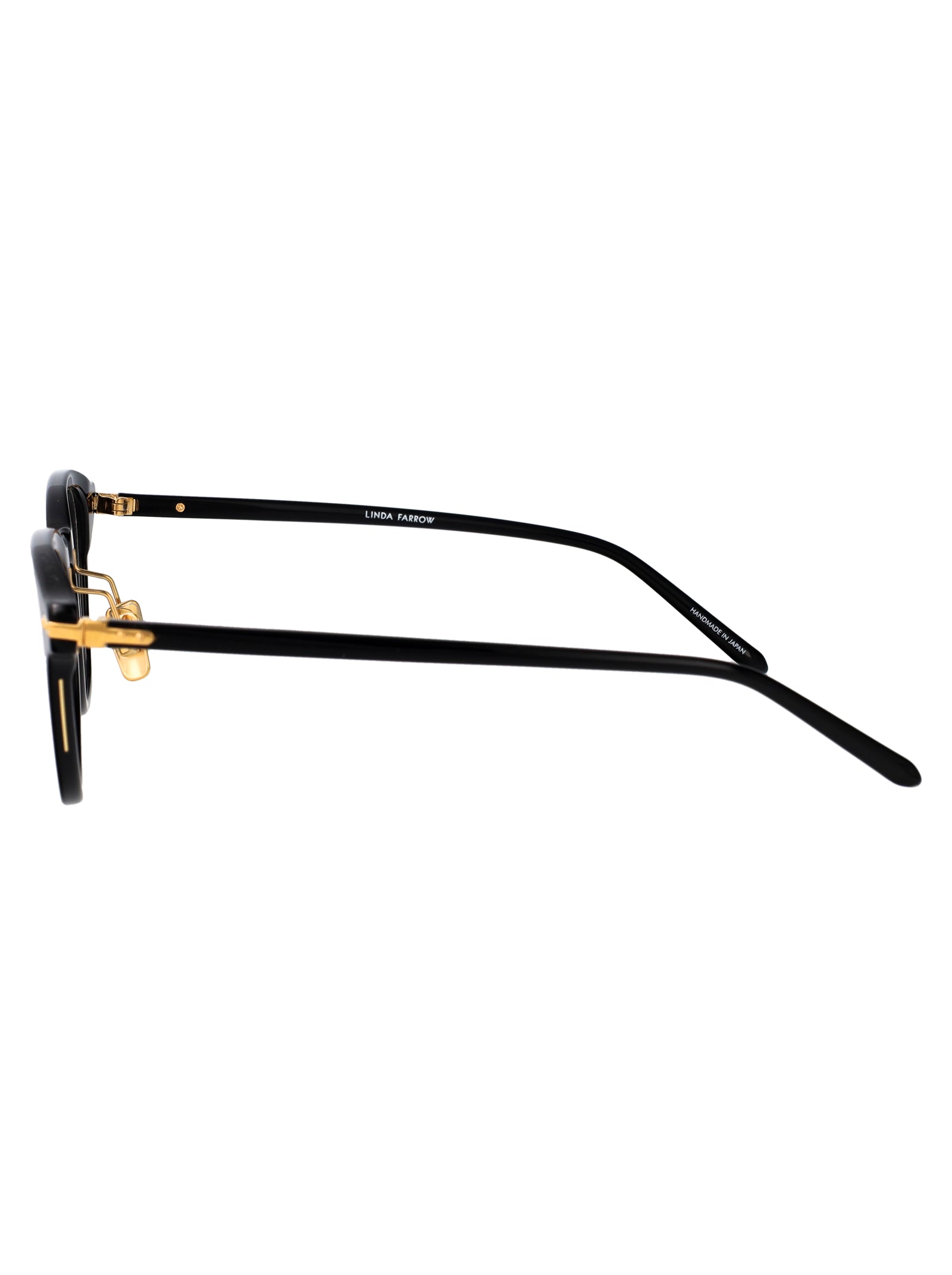 LINDA FARROW Unisex Optical Glasses with Acetate and Metal Frame