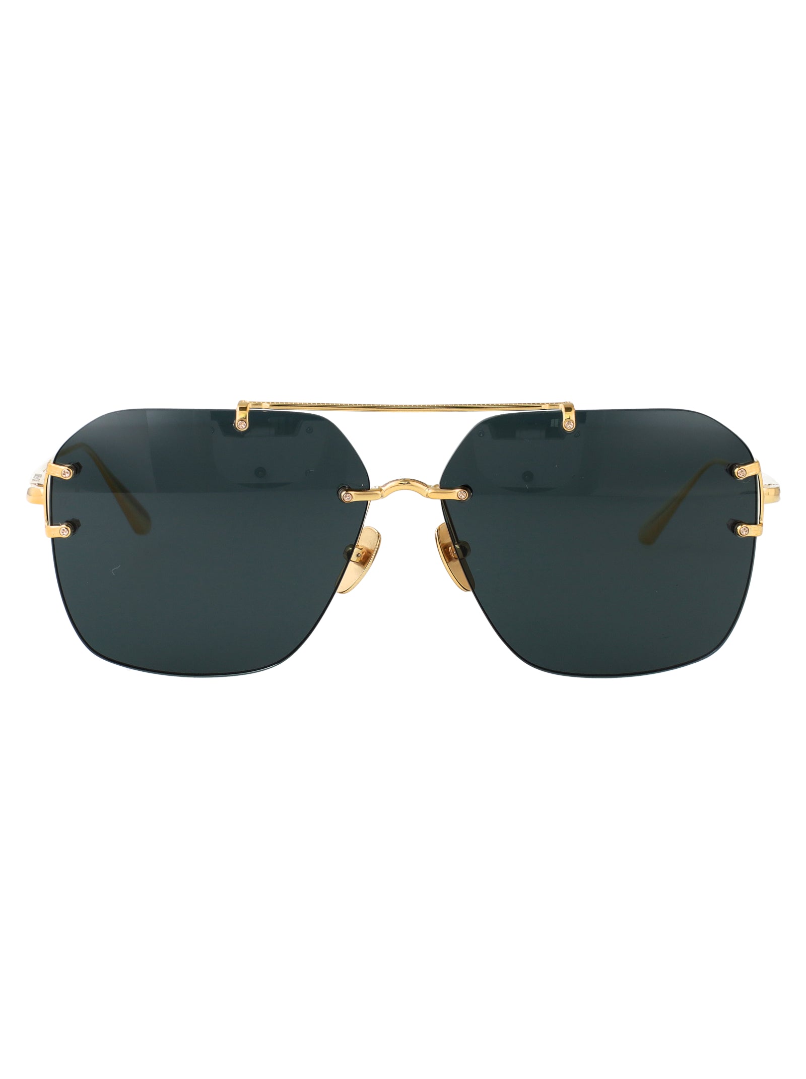 LINDA FARROW Stylish Titanium Sunglasses - Unisex Design for SS25