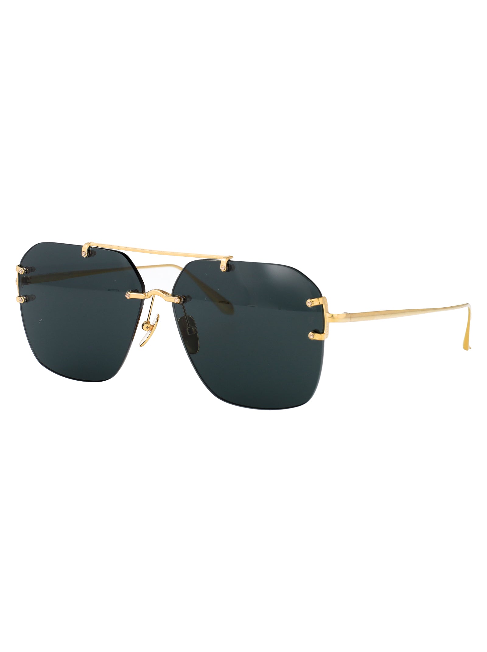 LINDA FARROW Stylish Titanium Sunglasses - Unisex Design for SS25