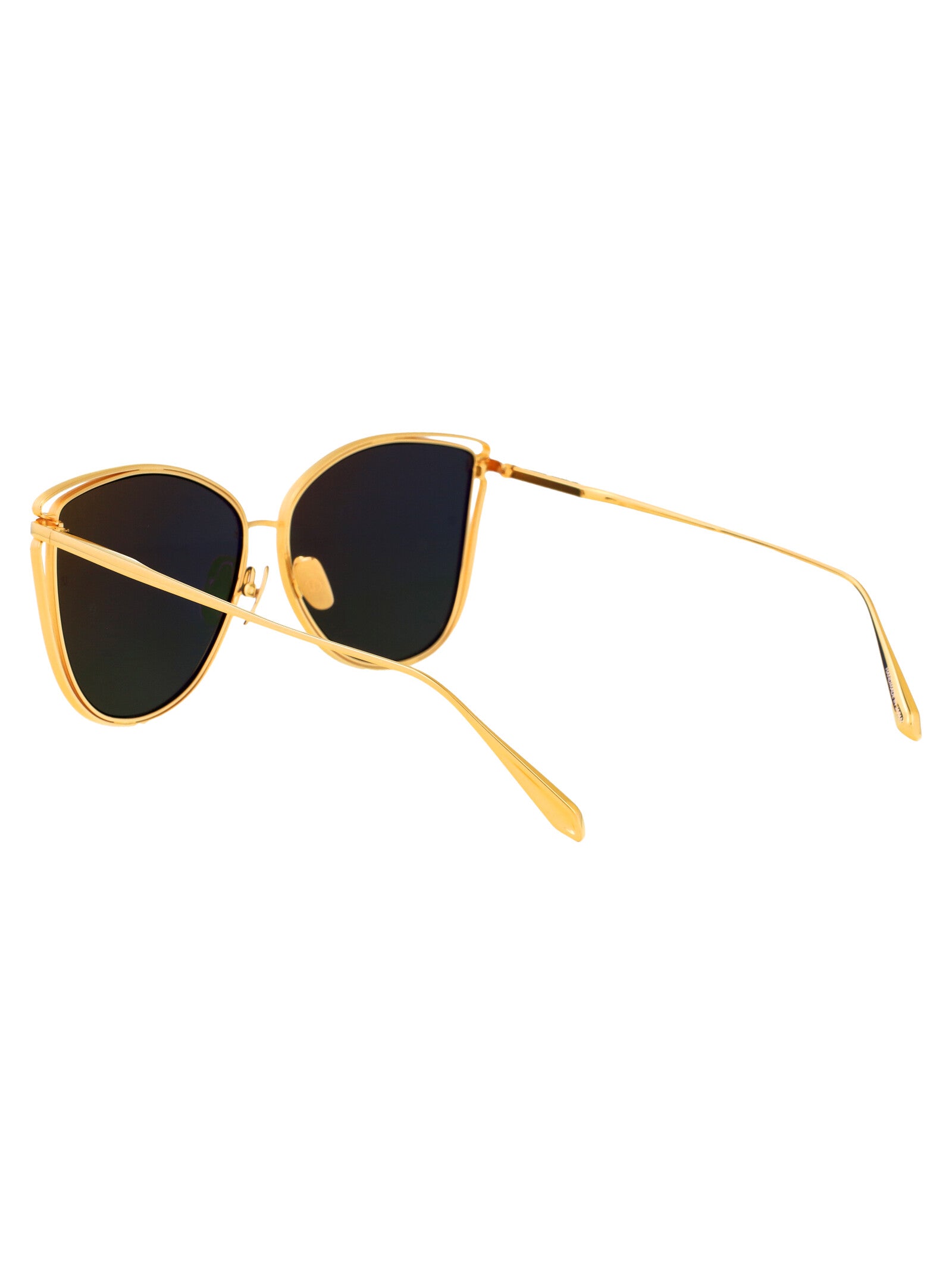 LINDA FARROW Elevated Titanium Fashion Sunglasses for Women
