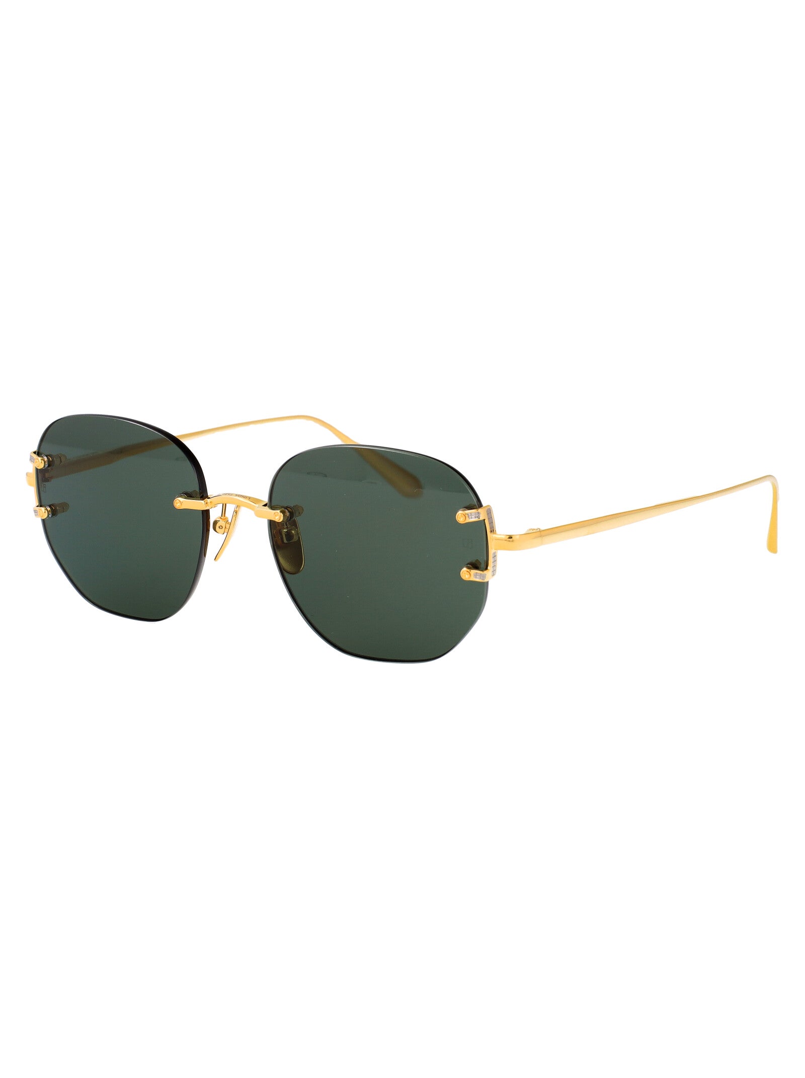 LINDA FARROW Titanium Sunglasses for Women - SS25 Season