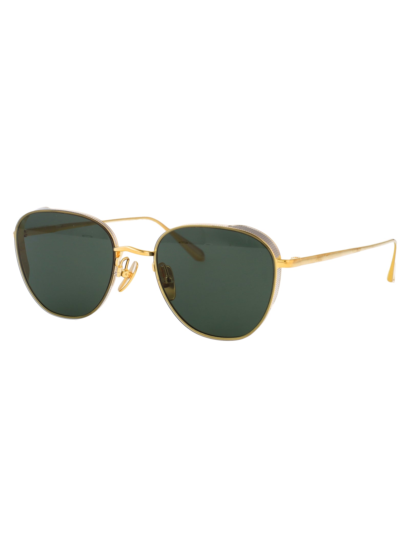 LINDA FARROW Unisex Titanium Sunglasses - SS25 Collection