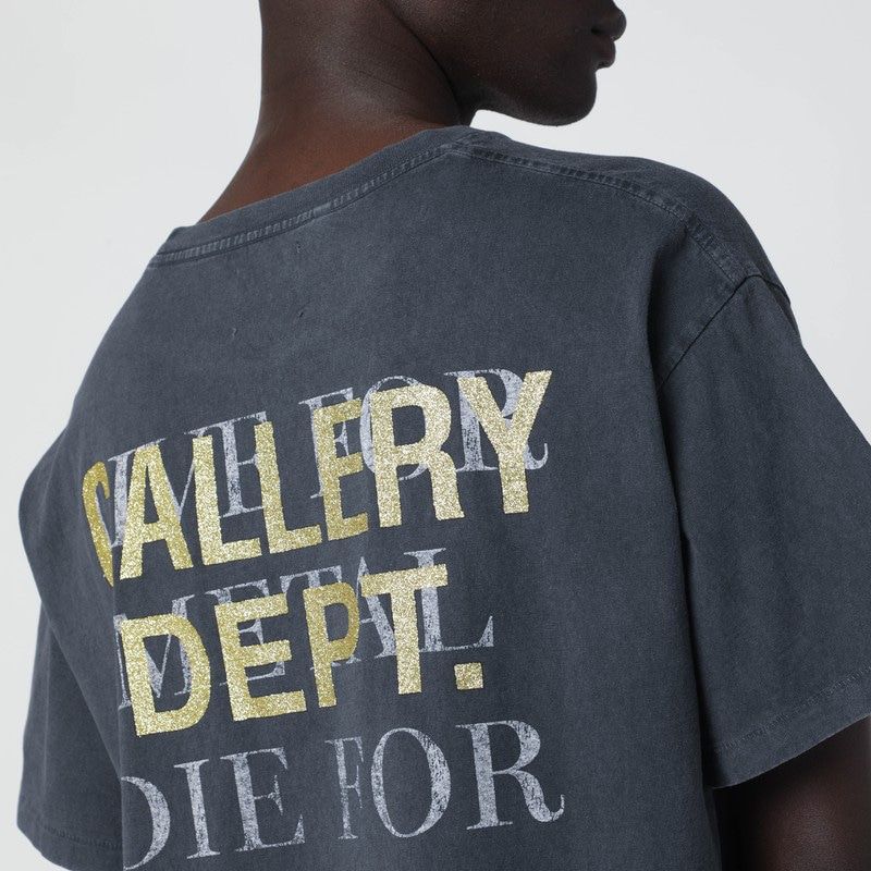 GALLERY DEPT. Vintage Effect Live for Metal T-Shirt - Relaxed Fit