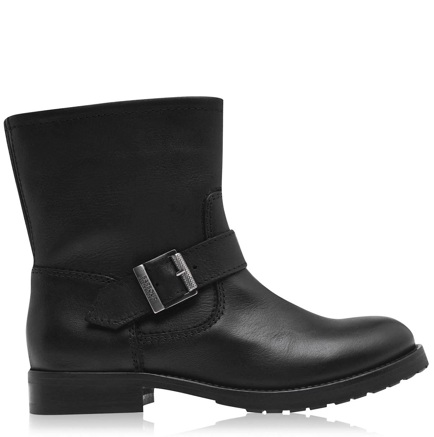 BARBOUR Baja Mini Biker Boots with Rubber Sole
