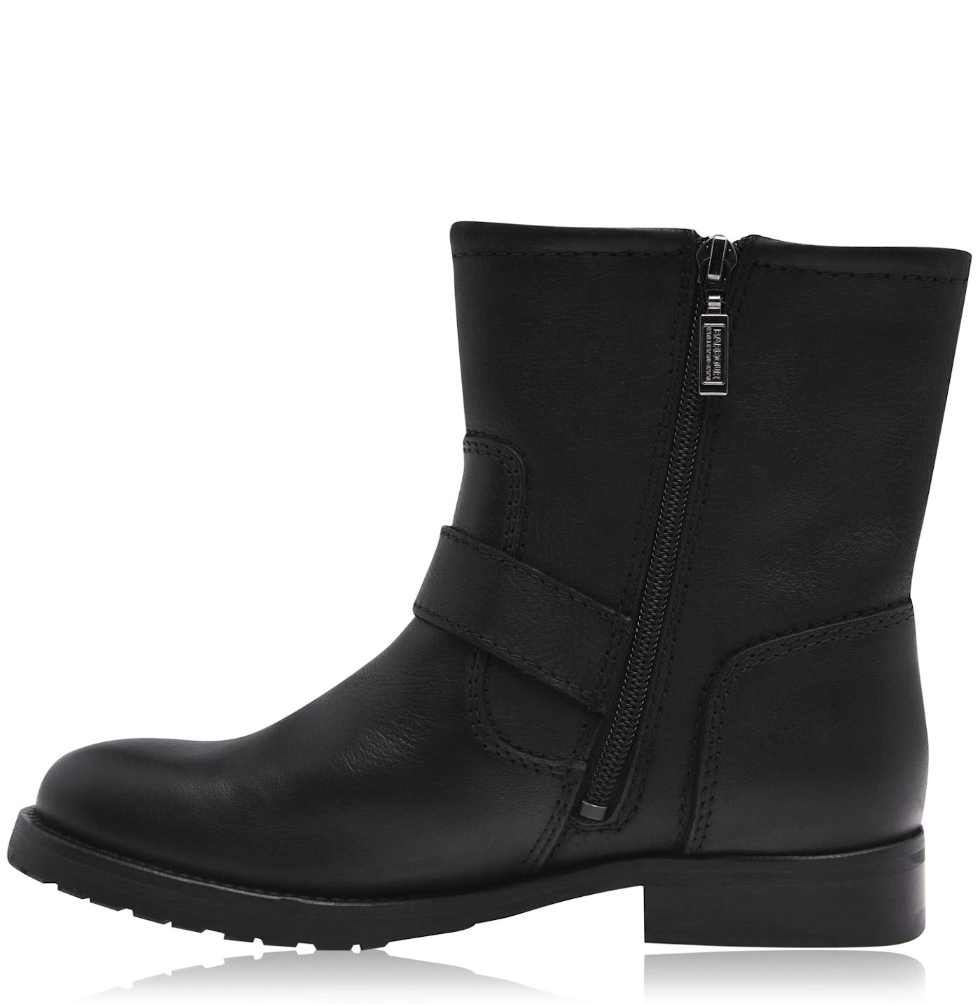 BARBOUR Baja Mini Biker Boots with Rubber Sole