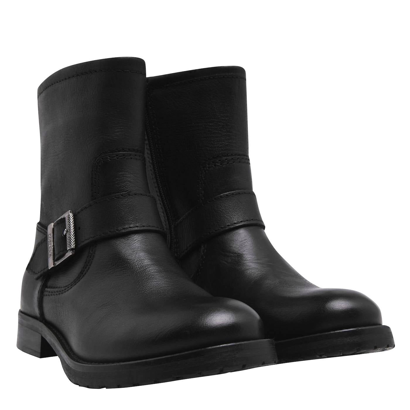 BARBOUR Baja Mini Biker Boots with Rubber Sole