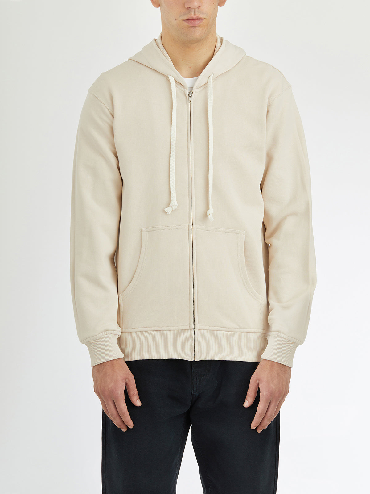 COMME DES GARÇONS SHIRT Men's Zip-Up Hoodie Sweatshirt with Pockets - Size M