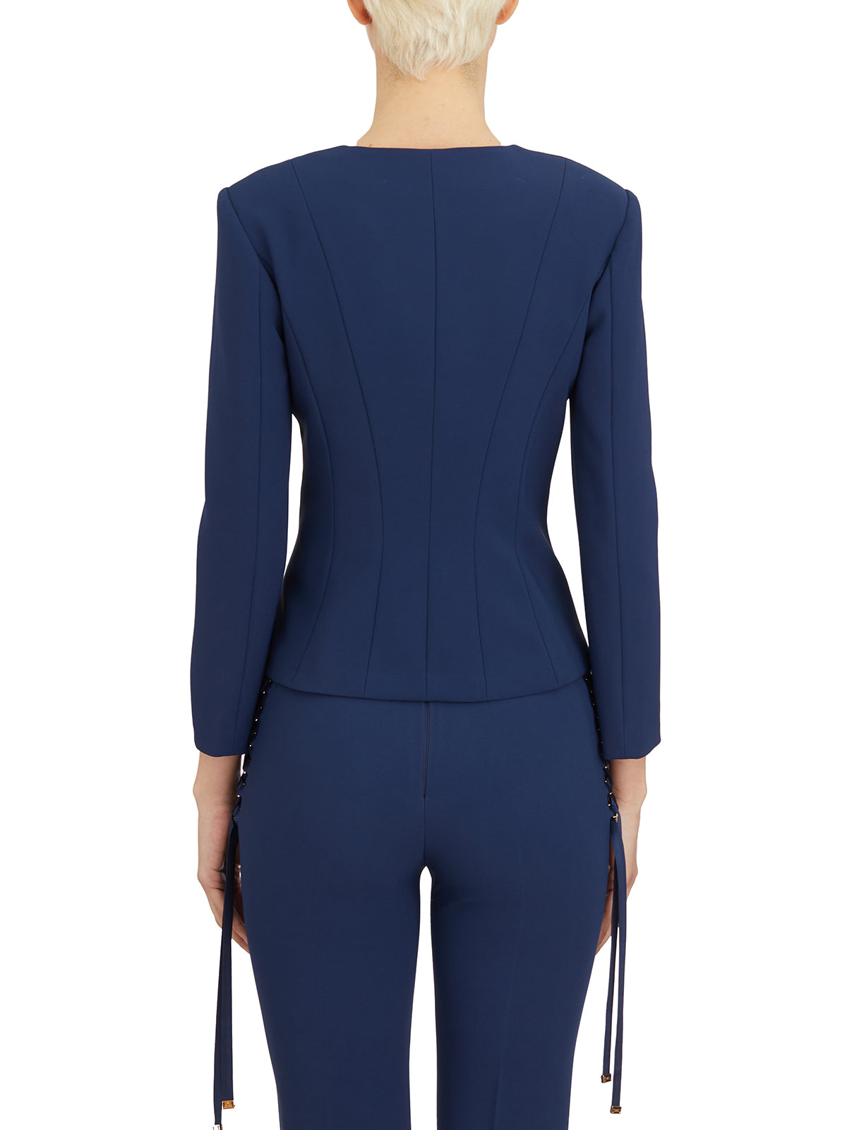 ELISABETTA FRANCHI Slim Jacket with Zip - Size 40