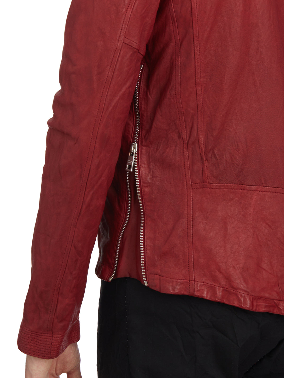 GIORGIO BRATO Men's Asymmetrical Zip Mini Jacket - Size 50