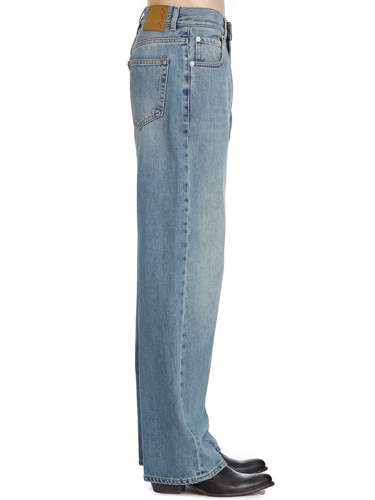 HAIKURE High Waist Straight Leg Denim Pants - Size 26