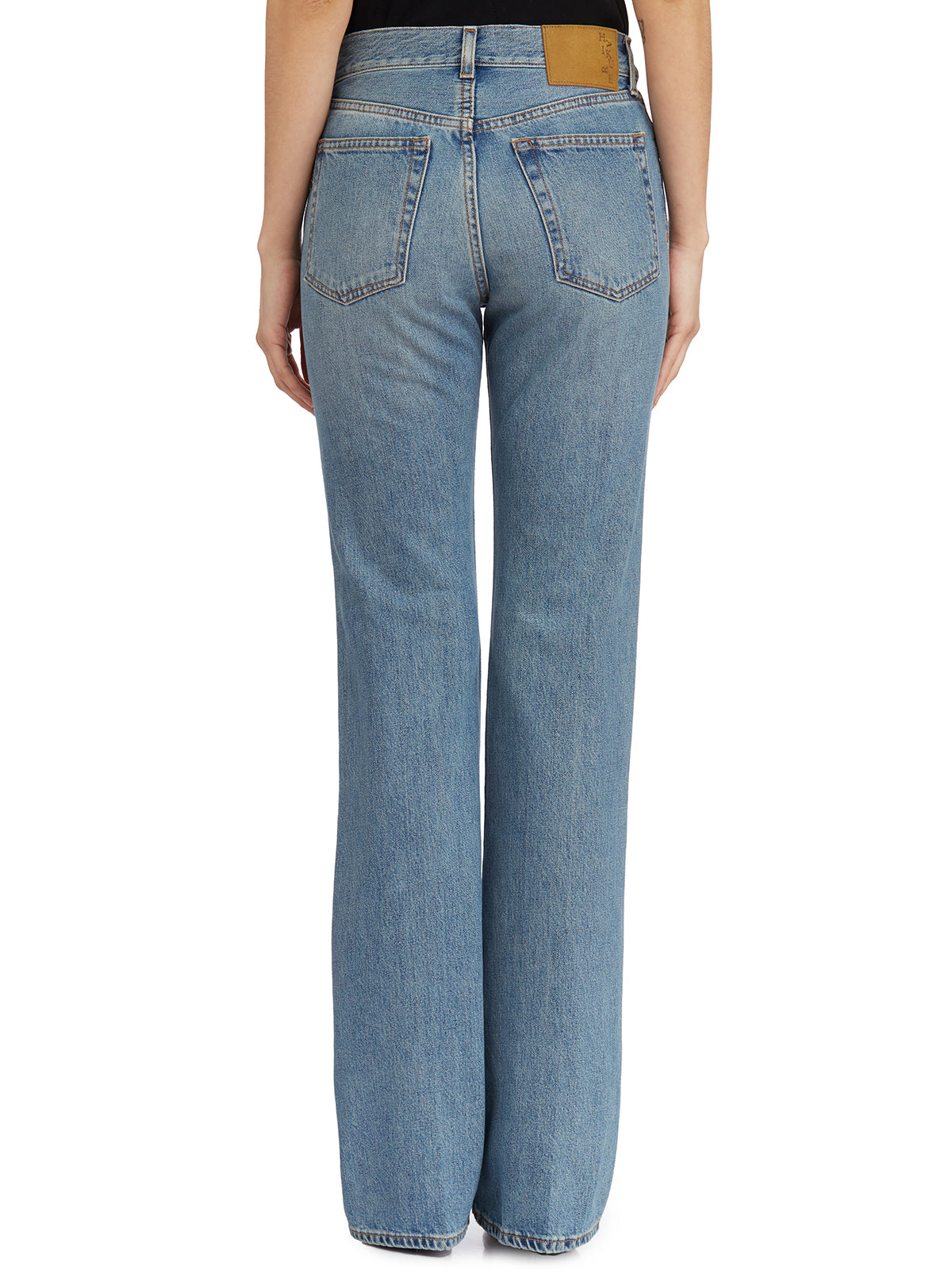 HAIKURE Mediterranean Flora Bootcut Denim Pants - Size 25