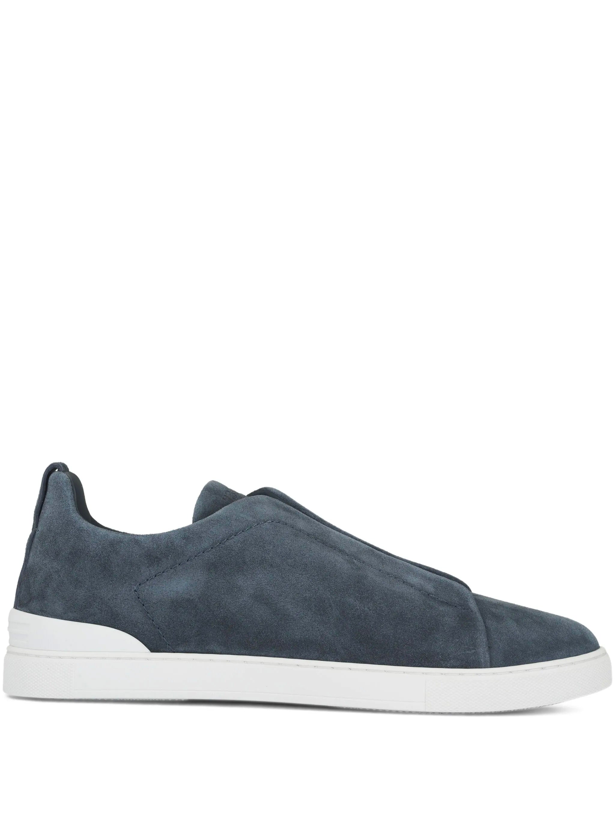 ZEGNA Suede Triple Stitch Sneakers for Men