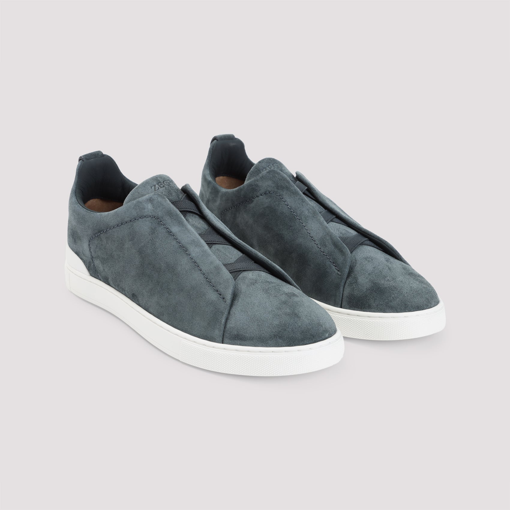 ZEGNA Suede Triple Stitch Sneakers for Men