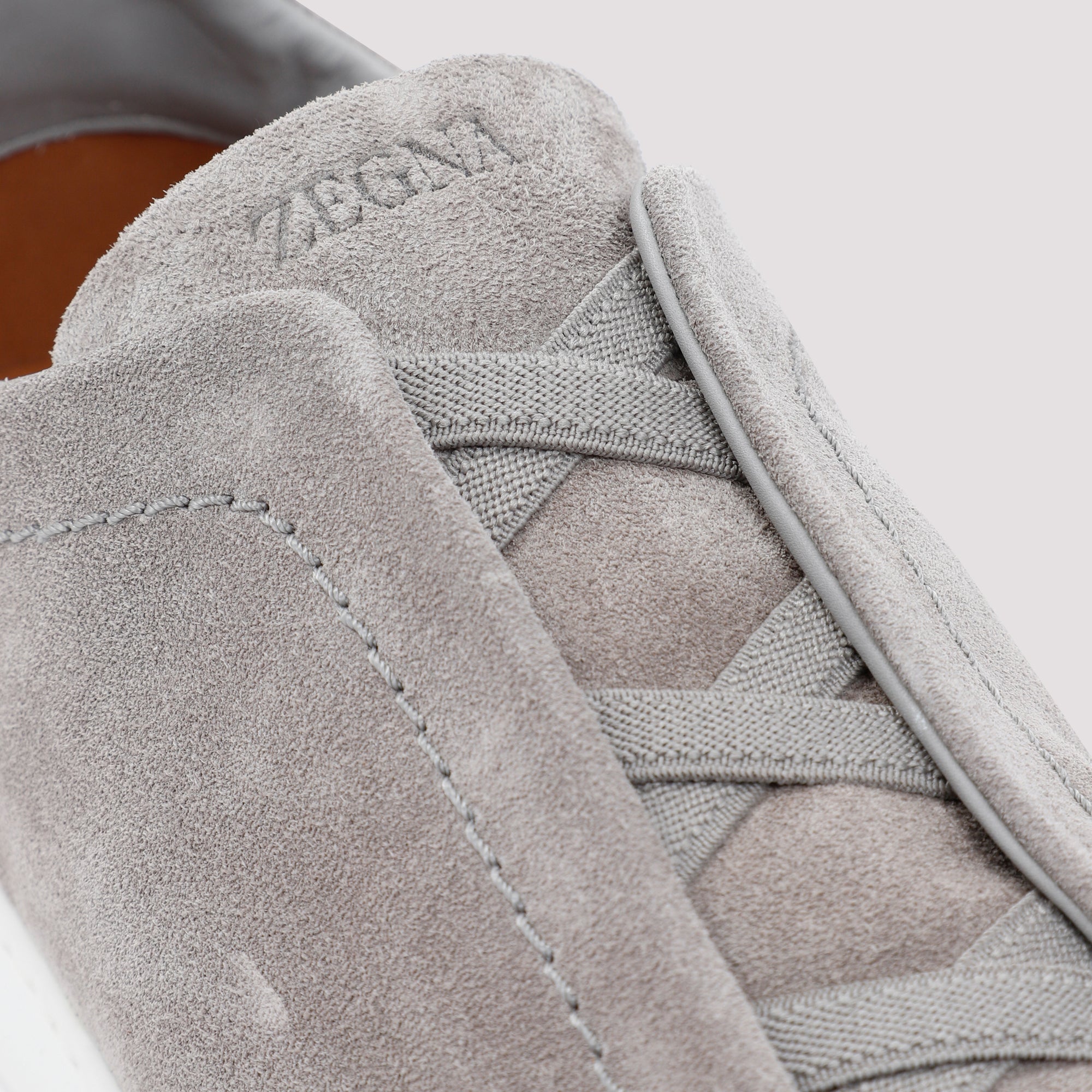 ZEGNA Triple Stitch Suede Sneakers for Men