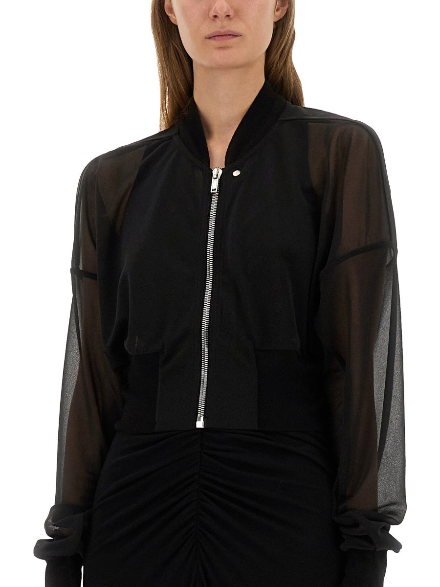 RICKOWENSLILIES Polyester Wool Jacket for Women - SS25 Collection