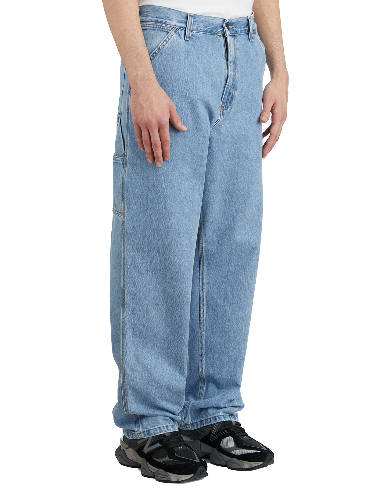 CARHARTT WIP Relaxed Straight Fit Trousers - Single Knee Smith