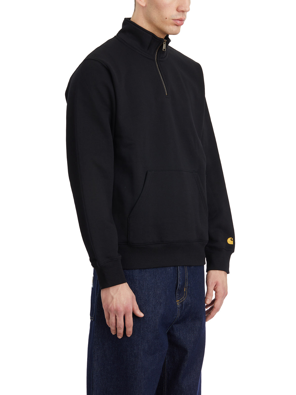 CARHARTT WIP Men's Regular Fit Mini Zip Sweatshirt