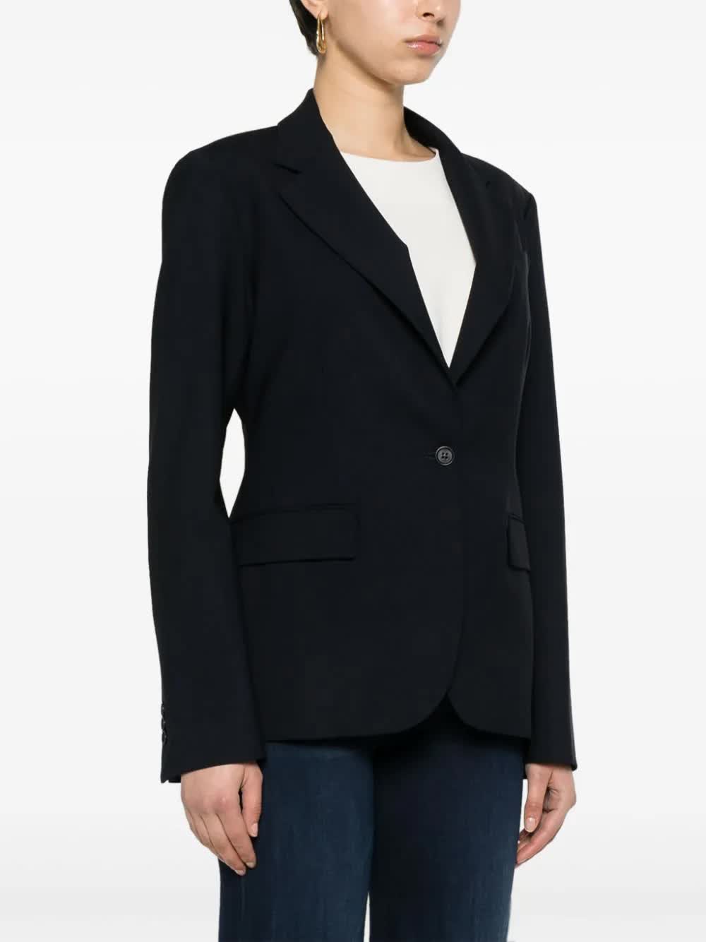 PAROSH Wool Blend Tailored Jacket for Women