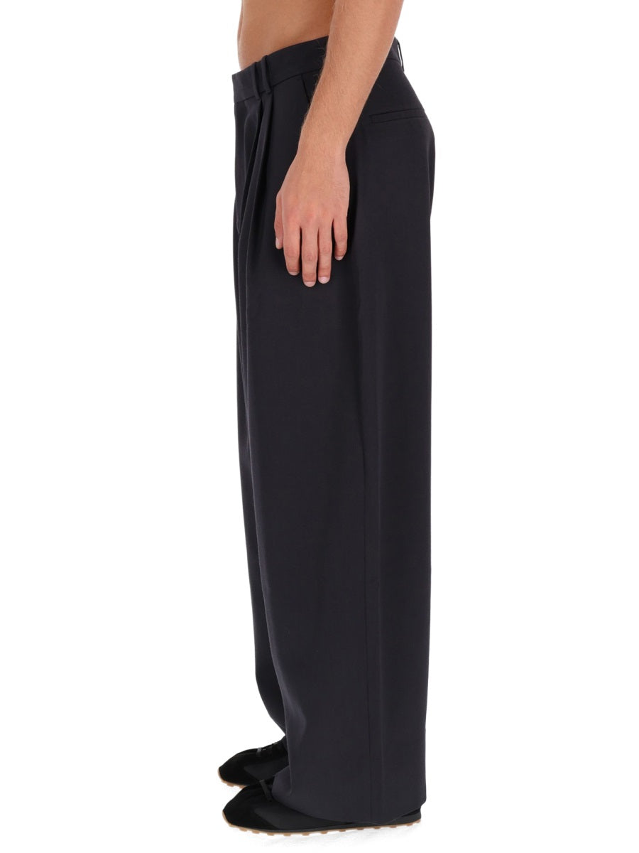 STUDIO NICHOLSON Volume Pants with Double Pleat - Size L