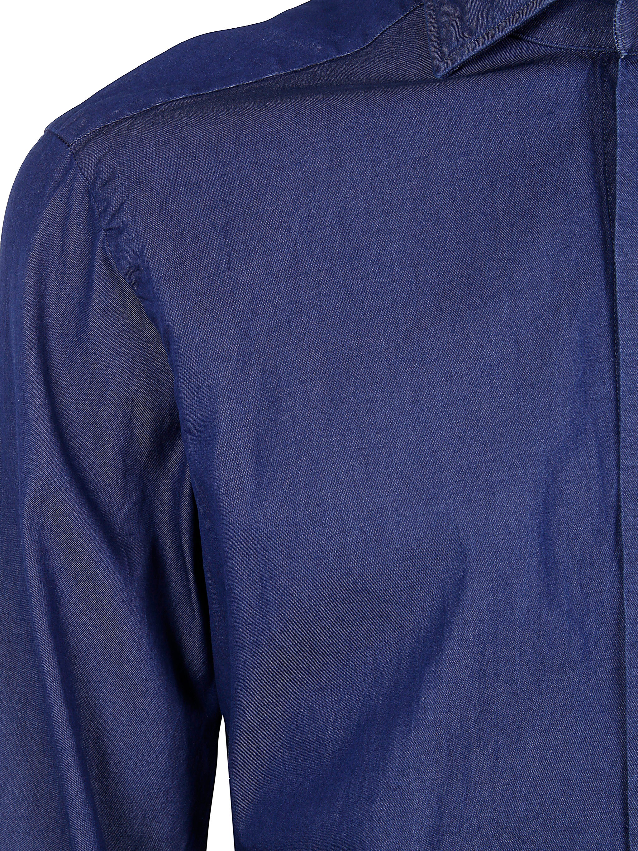 BARBA Napoli Men's Dark Denim Shirt