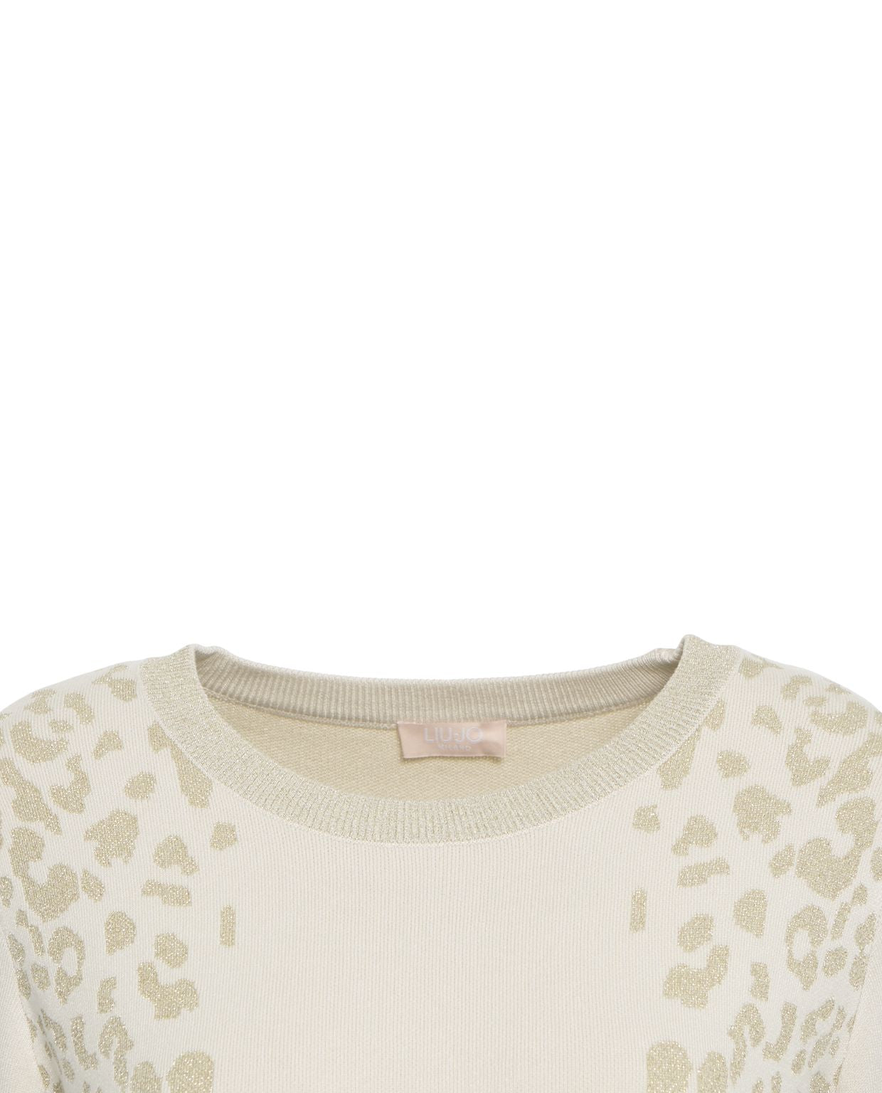 LIU JO Elegant Midi Dress with Animal Print