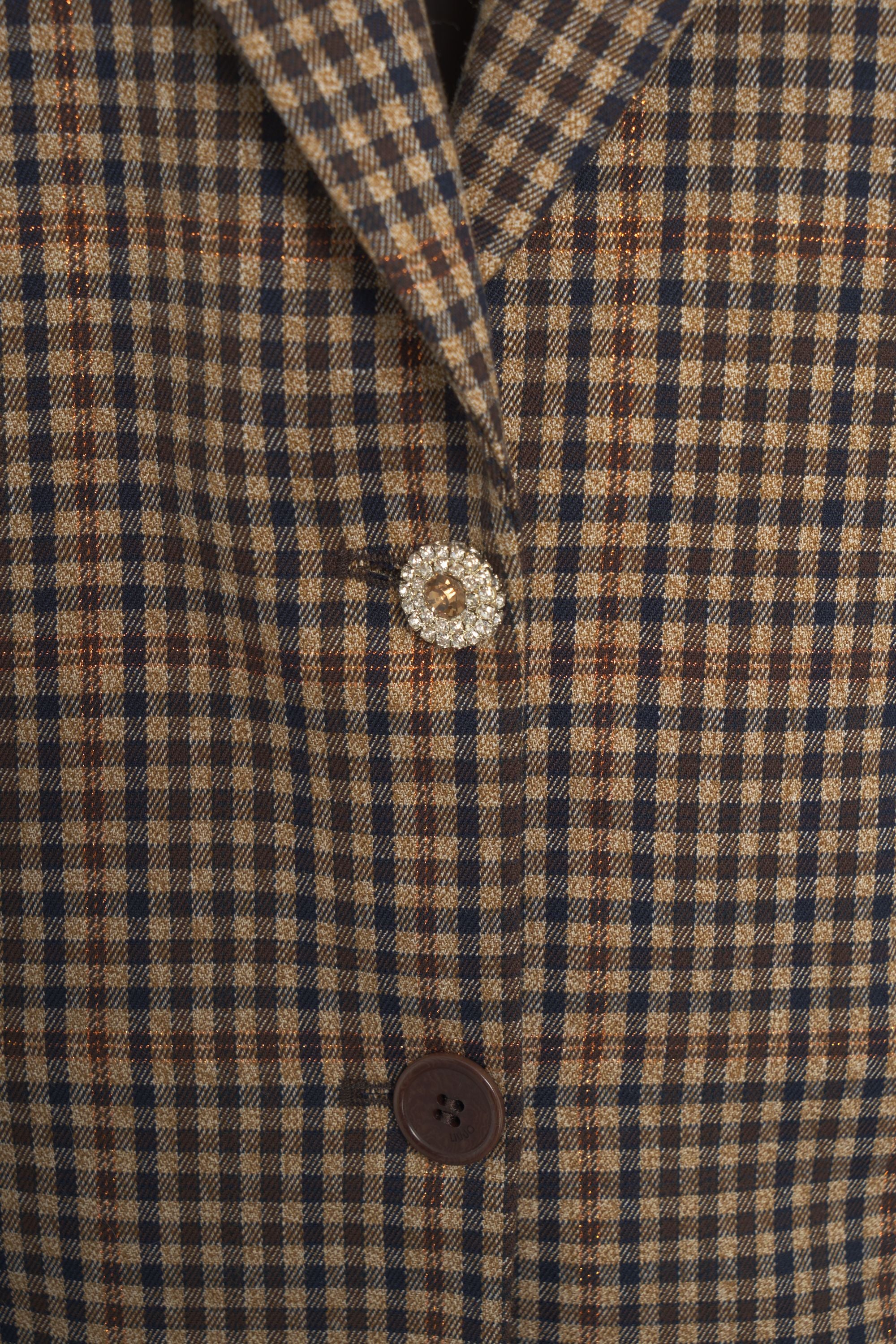 LIU JO Checkered Design Blazer for Women