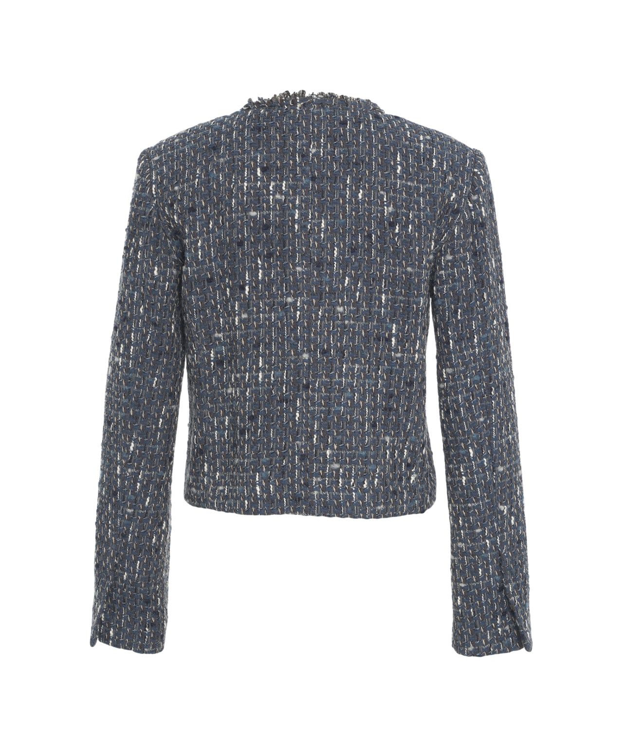 LIU JO Elegantly Frayed Bouclé Blazer