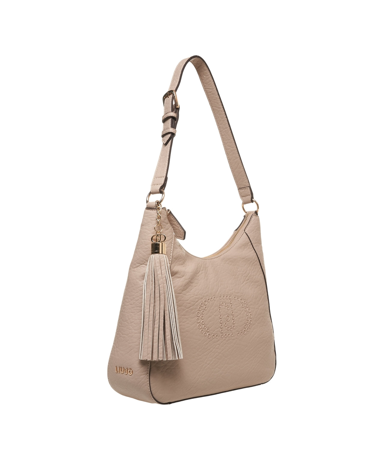 LIU JO Elegant Shoulder Handbag with Fringe Details