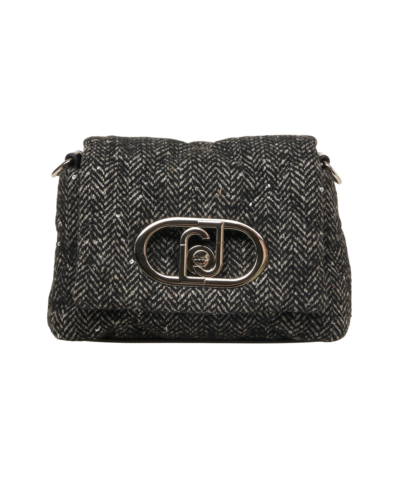 LIU JO Mini Quilted Crossbody Handbag with Sequin Detail