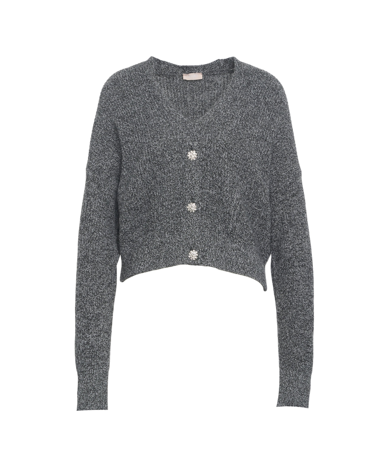LIU JO Cropped Cardigan with Decorative Buttons