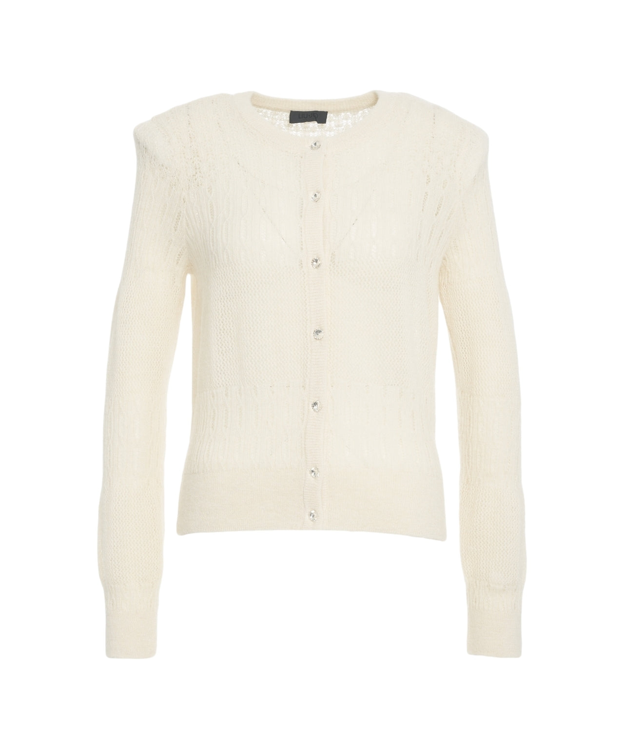 LIU JO Elegant Cardigan with Glossy Buttons - Women's Knitwear