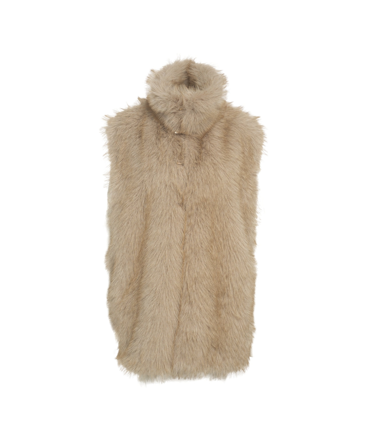 LIU JO Chic Faux Fur Gilet with High Collar for Women