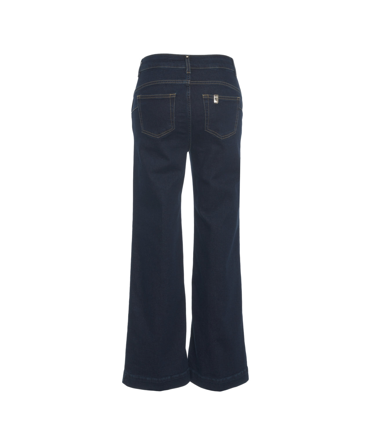 LIU JO High-Waist Straight Cut Jeans with Decorative Buttons