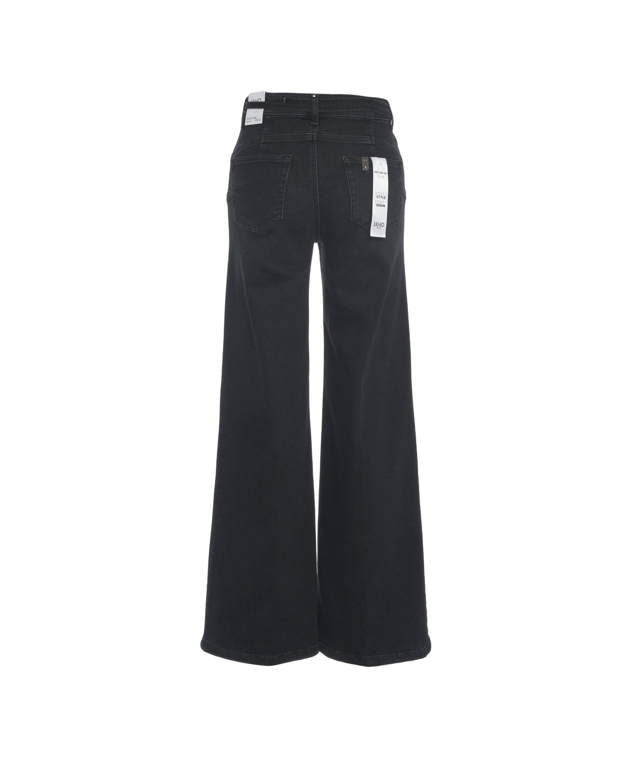LIU JO High-Waisted Flared Jeans with Logo Belt - Women's