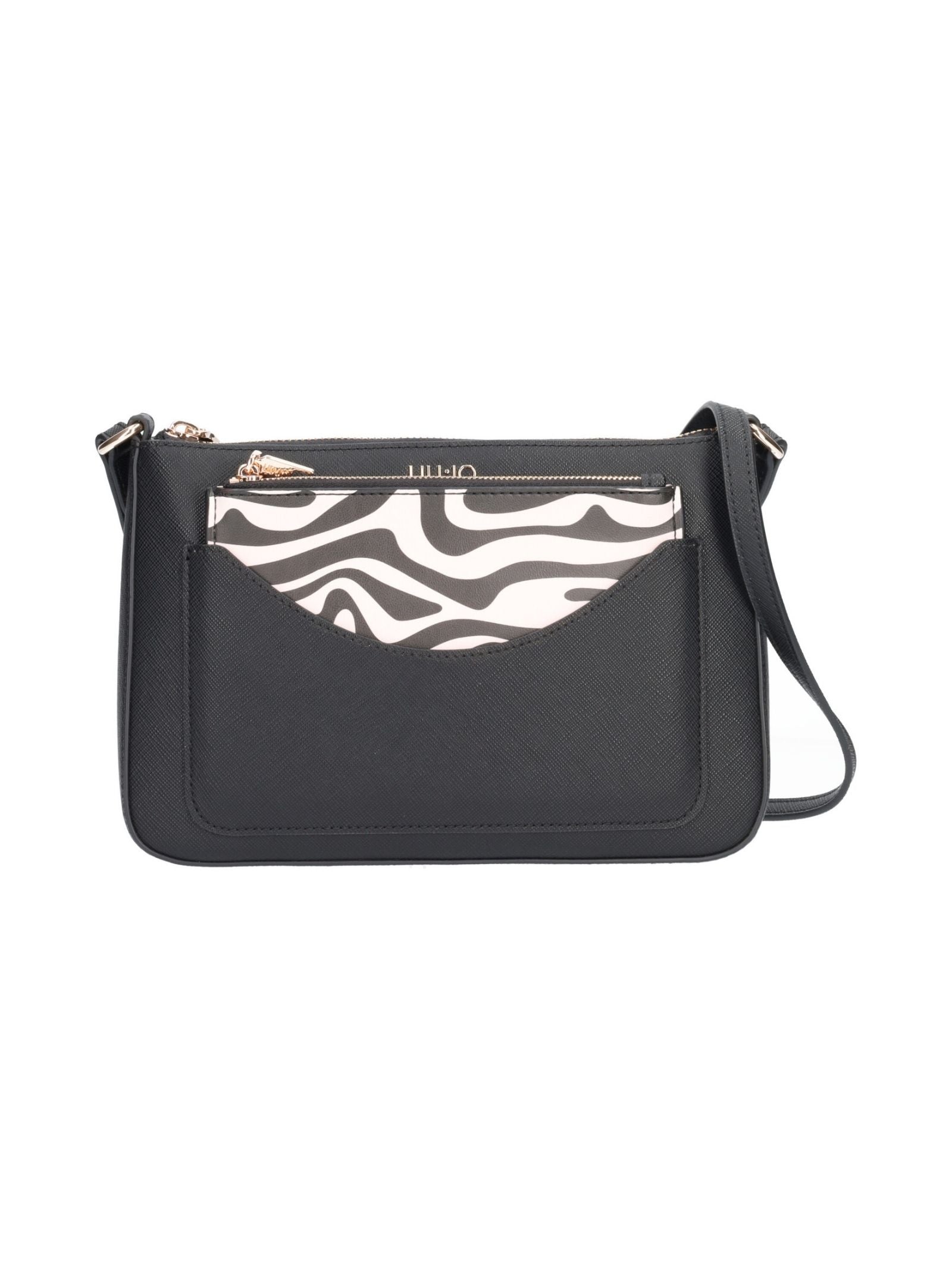 LIU JO Chic Mini Shoulder Handbag with Zebra Print Pouch