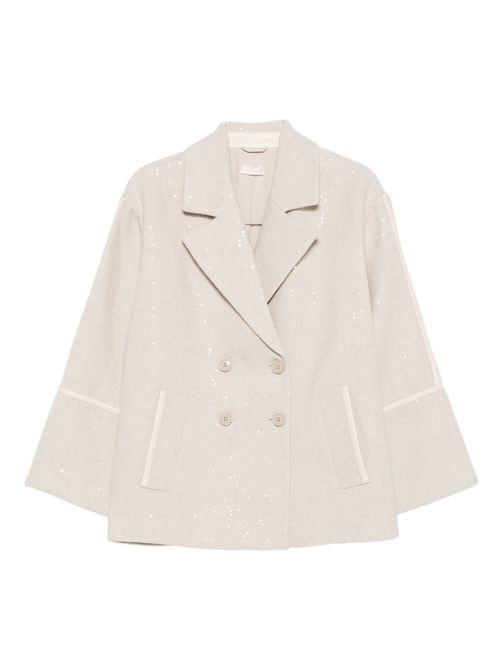 LIU JO Elegant Natural Layered Jacket for Women