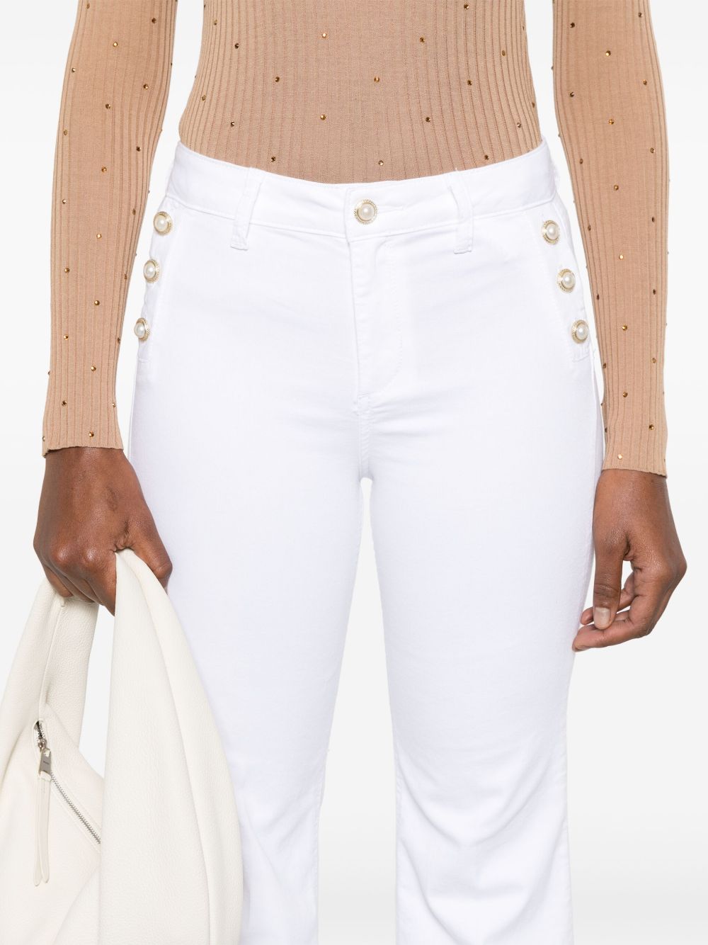 LIU JO WHITE Elegant Women's Trousers for Spring/Summer 2025