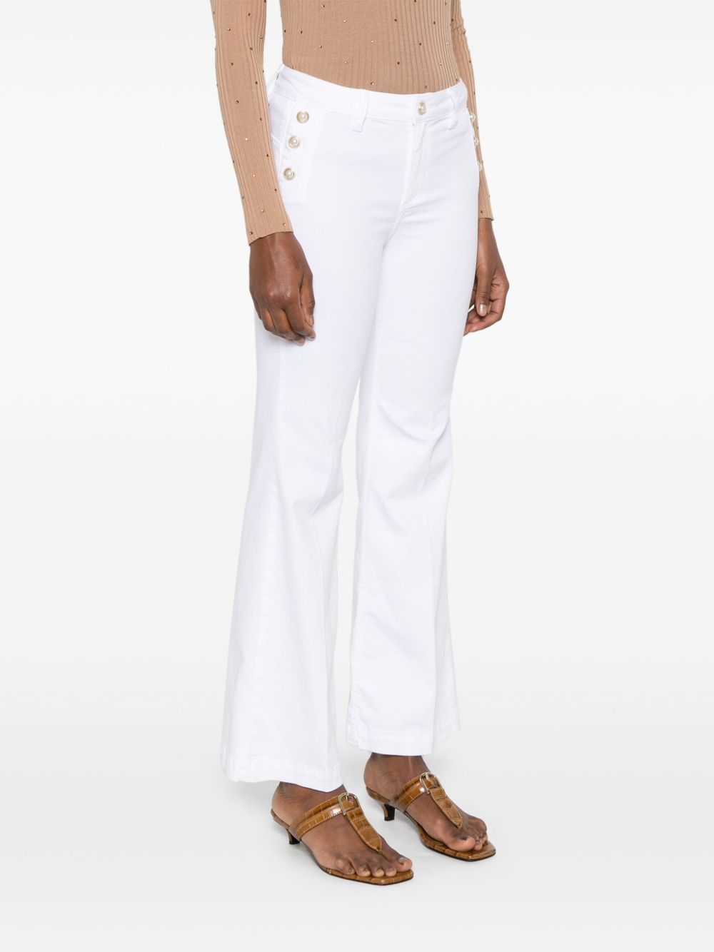 LIU JO WHITE Elegant Women's Trousers for Spring/Summer 2025