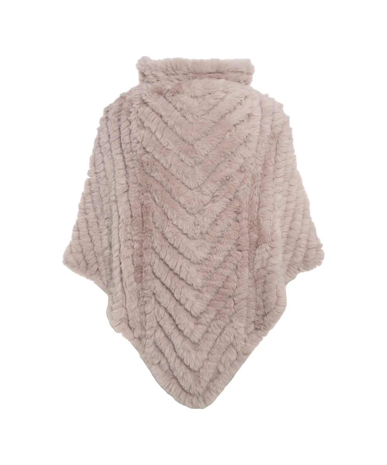 LIU JO Luxurious Faux Fur Poncho for Women - Oversized Fit