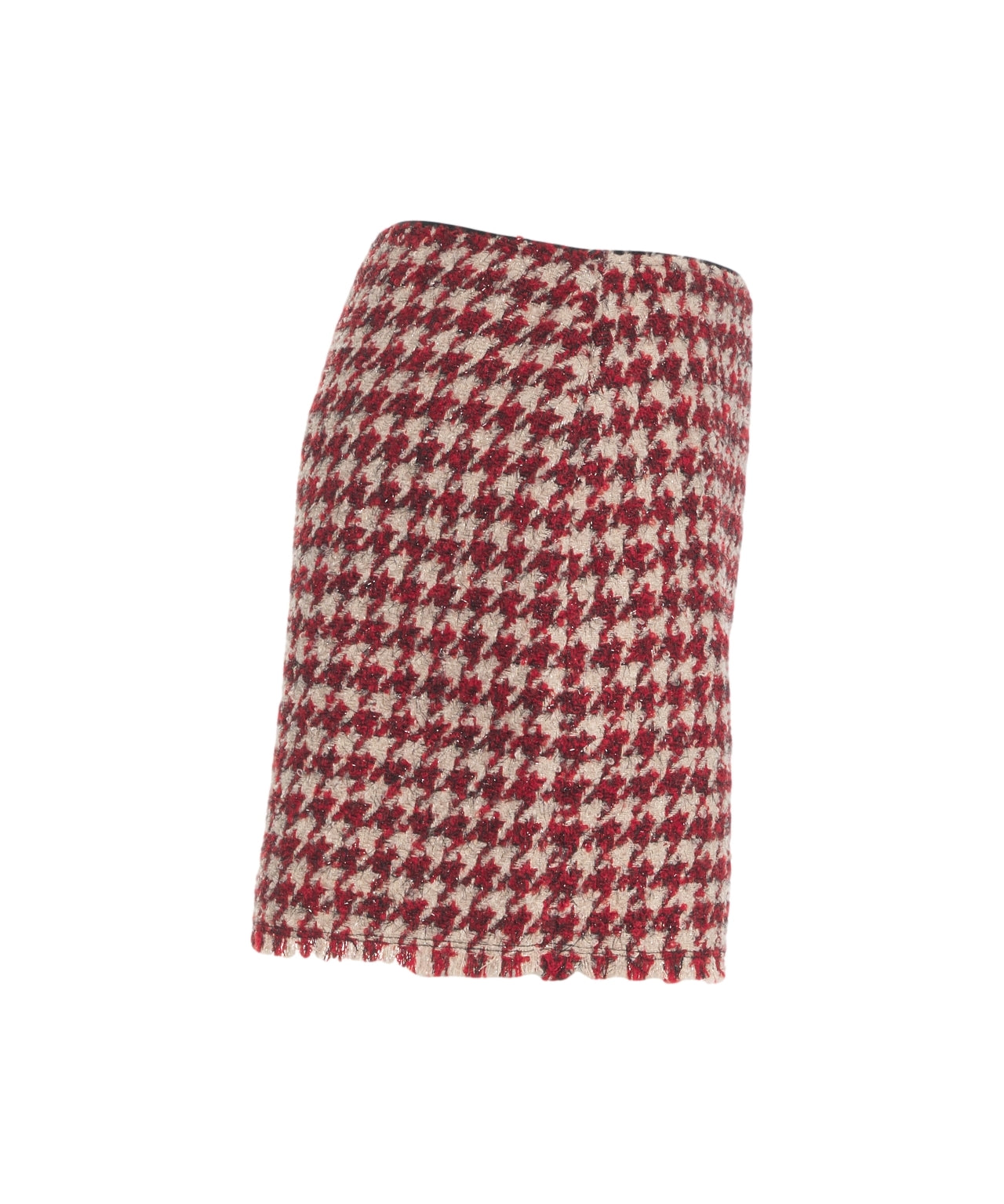 LIU JO Chic Houndstooth Mini Skirt