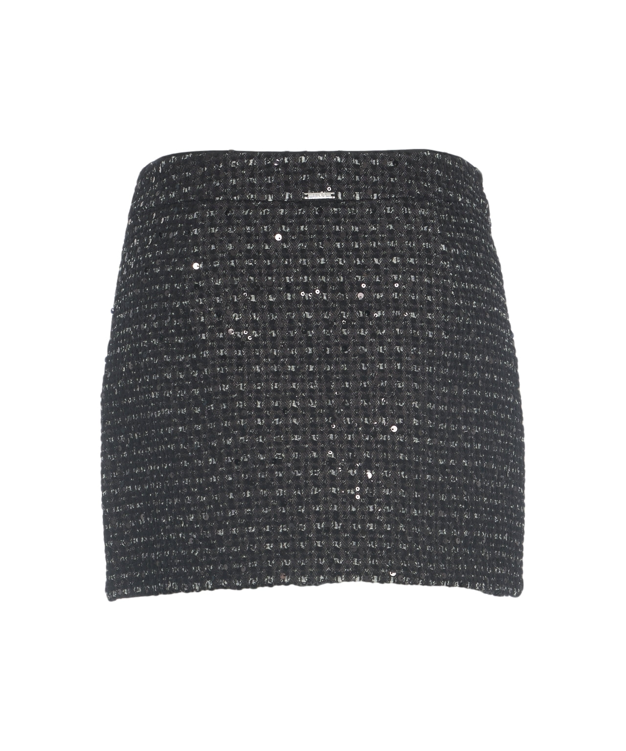 LIU JO Elegant Bouclé Mini Skirt with Sequined Details