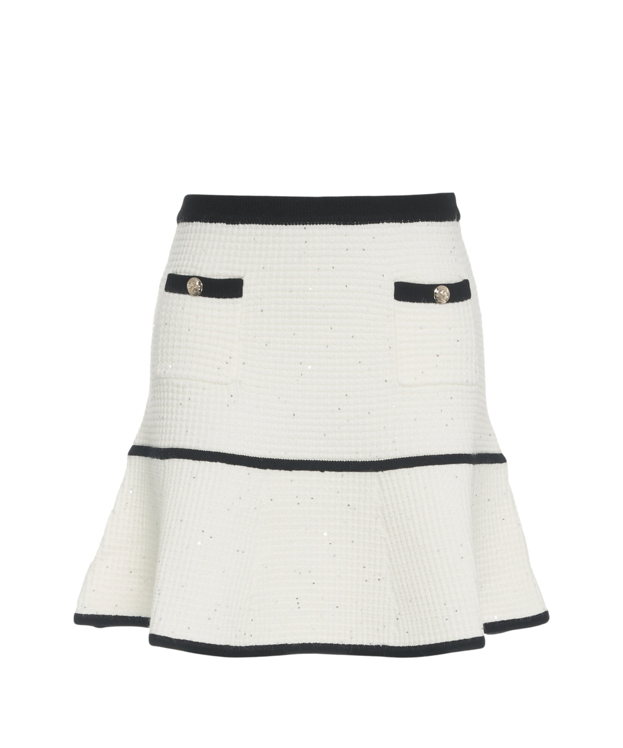 LIU JO Elegant Mini Skirt with Ruffle Hem for Women - FW25