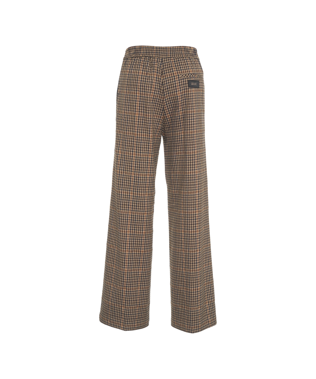 LIU JO Plaid Wide-Leg Trousers for Women
