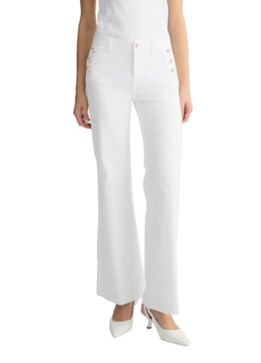 LIU JO WHITE Elegant Women's Trousers for Spring/Summer 2025
