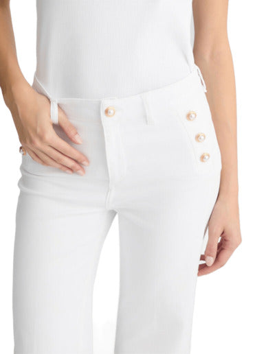 LIU JO WHITE Elegant Women's Trousers for Spring/Summer 2025