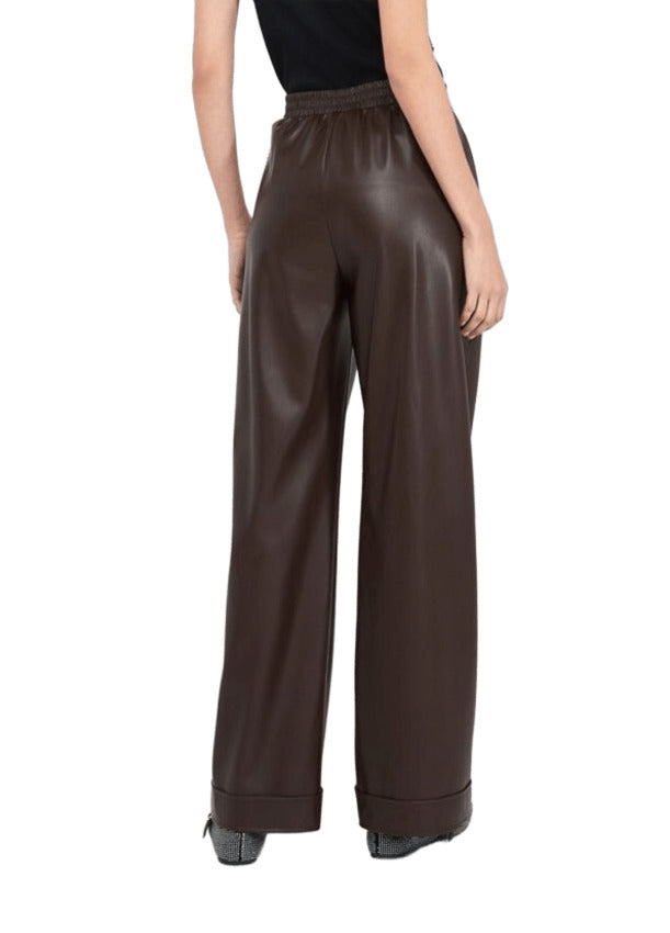 LIU JO WHITE Chic Coated Trousers for Women - FW25