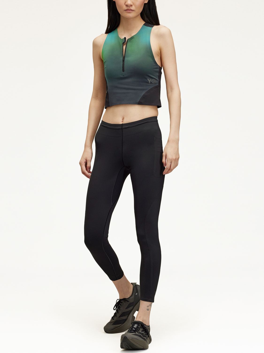 Y-3 High-Waisted Running Leggings - Size S