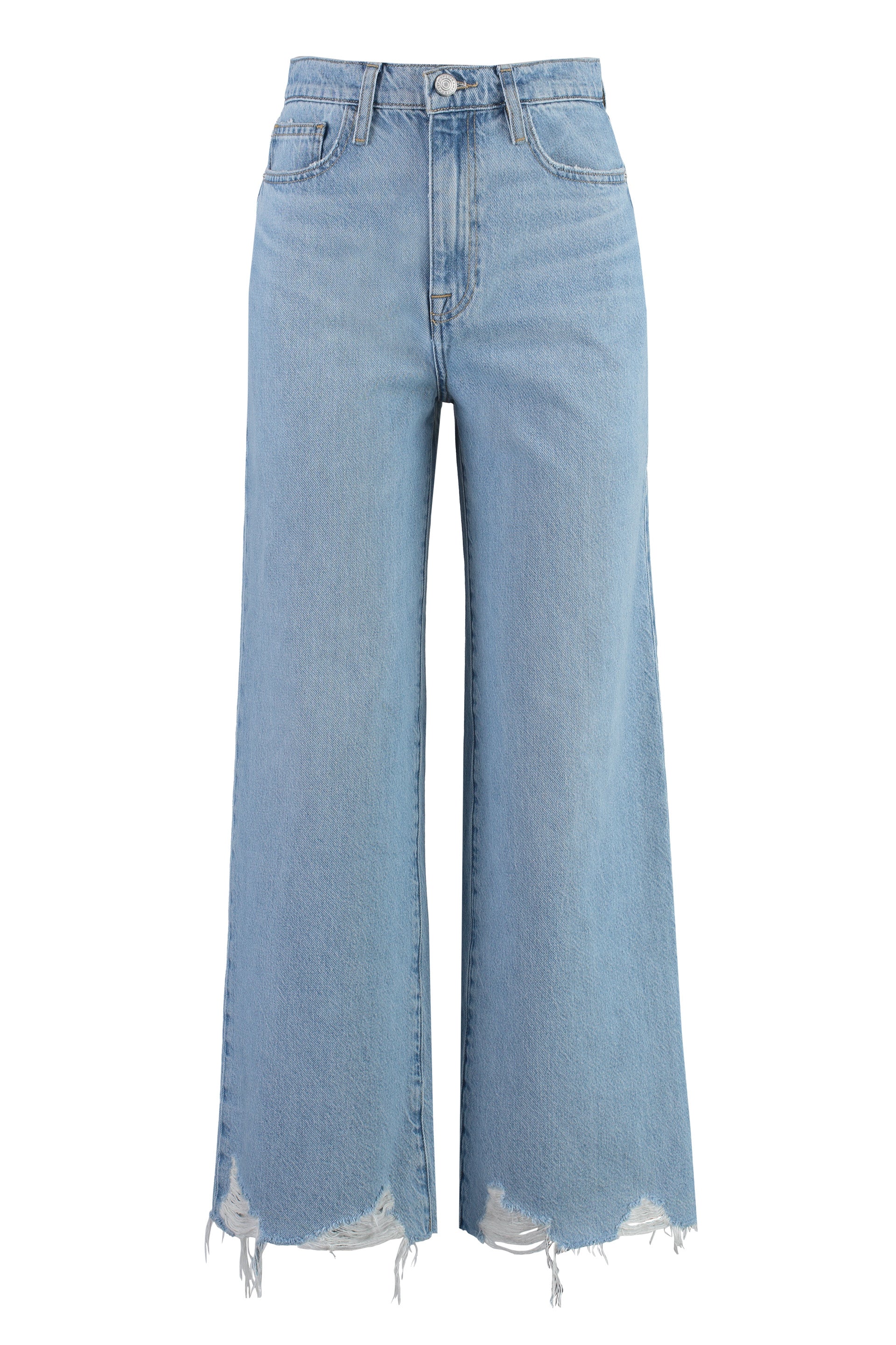 FRAME Wide Crop Jeans for Women