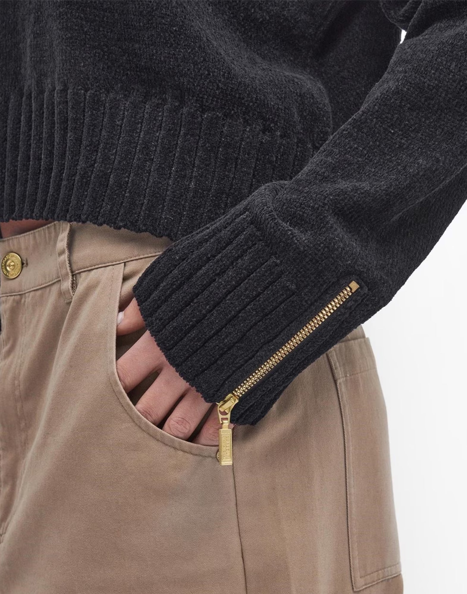 BARBOUR High Neck Knit Sweater for Women